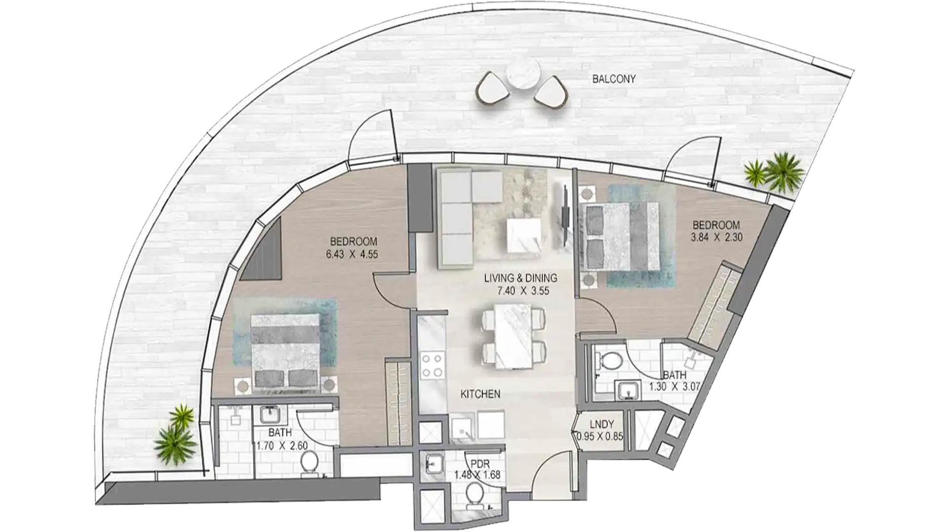 2 Bedroom Apartment