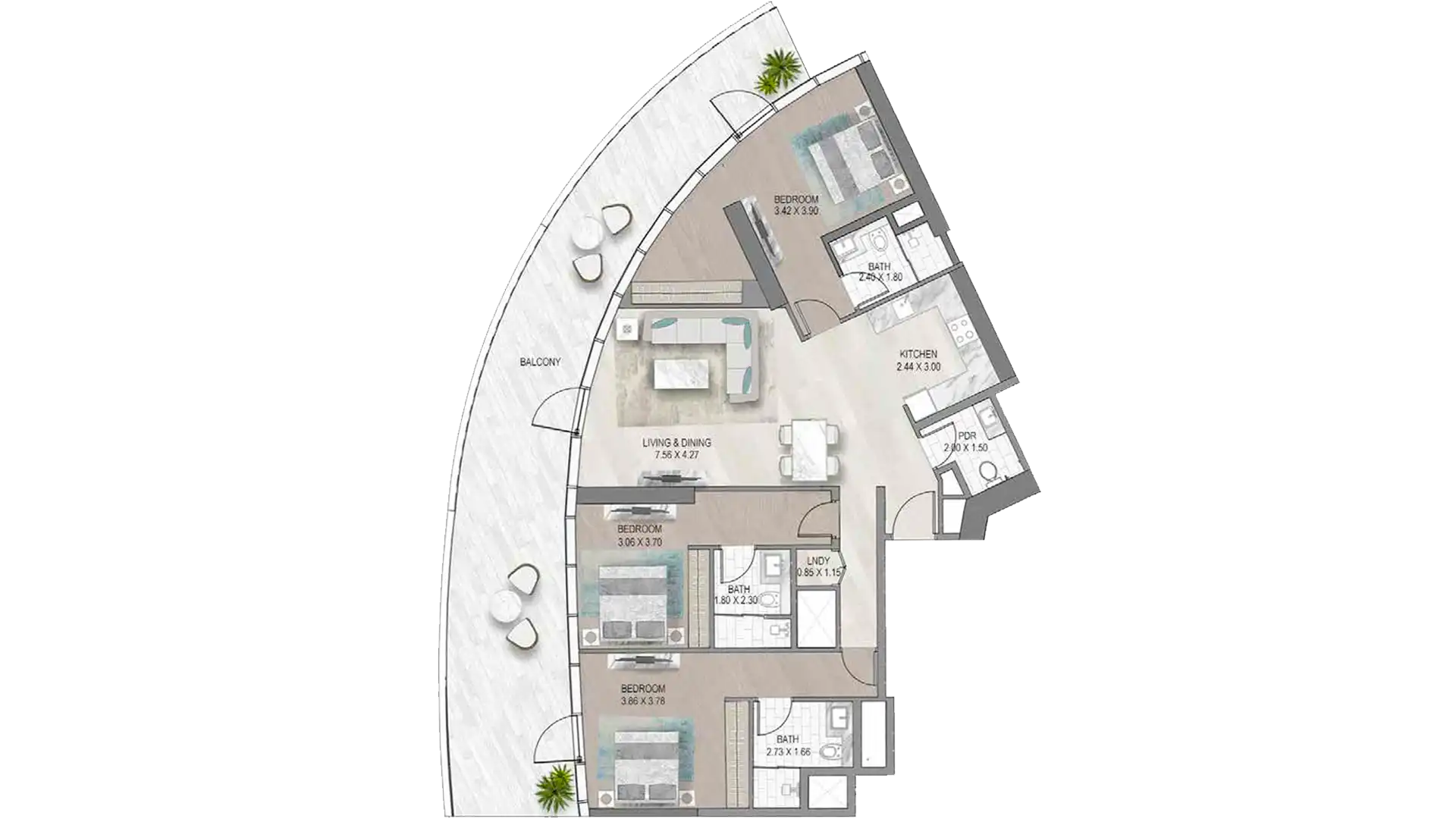 3 Bedroom Apartment